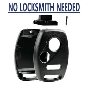 Remote Key Shell Case DIY Repair Kit Compatible with Honda Civic Models 2006 - 2013 – 3 Button