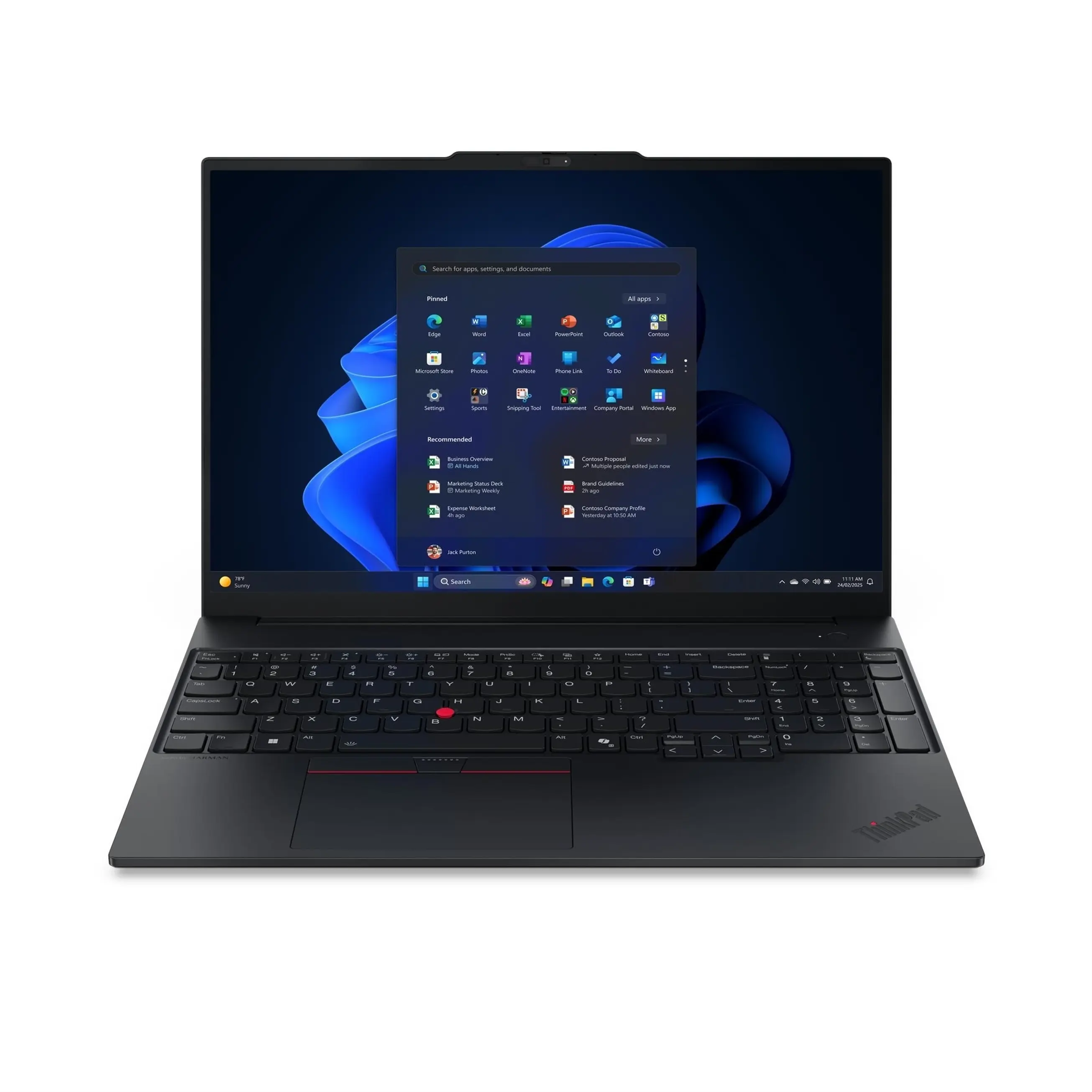 Lenovo ThinkPad E16 Gen 3 16" IPS Intel Core 5 210H 2.2GHz 16GB RAM 512GB SSD WIN11P, Black