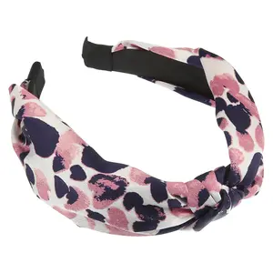 Unique Bargains Leopard Headband, Top Knot Cheetah Headband, Leopard Print Headbands, Knotted Headbands Elastic Hair Accessories for Women