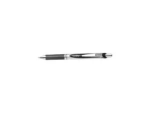 Pentel Gel Pen Retractable Metal Tip .7mm 12/BX Black Barrel/Ink BL77ADZ