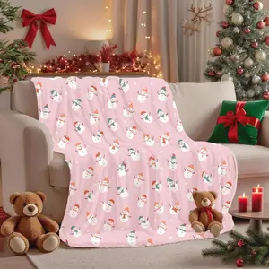 Gingerbread Man Cookies Blanket Boho Christmas Home Decor Neutral Gingerbread Holiday Hot Cocoa Decor Christmas Gift Ideas for Family Friend