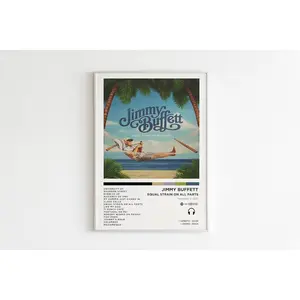 Jimmy Buffett - Equal Strain On All Parts Album Poster / Album Cover Poster / Music Poster / Music Gift / Music Wall Decor / Album Art Decoration Glossy