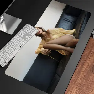 B-Barbara Palvin Mouse Pad Tool Mat HD Printing Computer Gamers Locking Edge Non-slip Mause Pads Keyboard PC Desk Pad