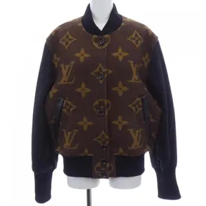 Pre-owned Louis Vuitton Cashmere Small Leather Goods Monogram Bomber Jacket