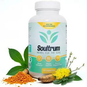Soultrum is a premium, science-backed supplement designed to help reduce stress, anxiety, depression and promote all day vitality. Probiotics Vitamin Nutrition Edible Healthcare Fitness Dietary Brain