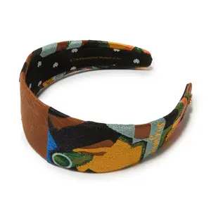 The MET X Lele Gris Still Life With A Guitar Brigitte Embroidered Headband