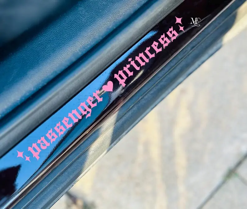 Passenger Princess Vinyl Car Decal, Girly Vinyl Sticker For Window, Trending Vinyl Decal, Cute ...