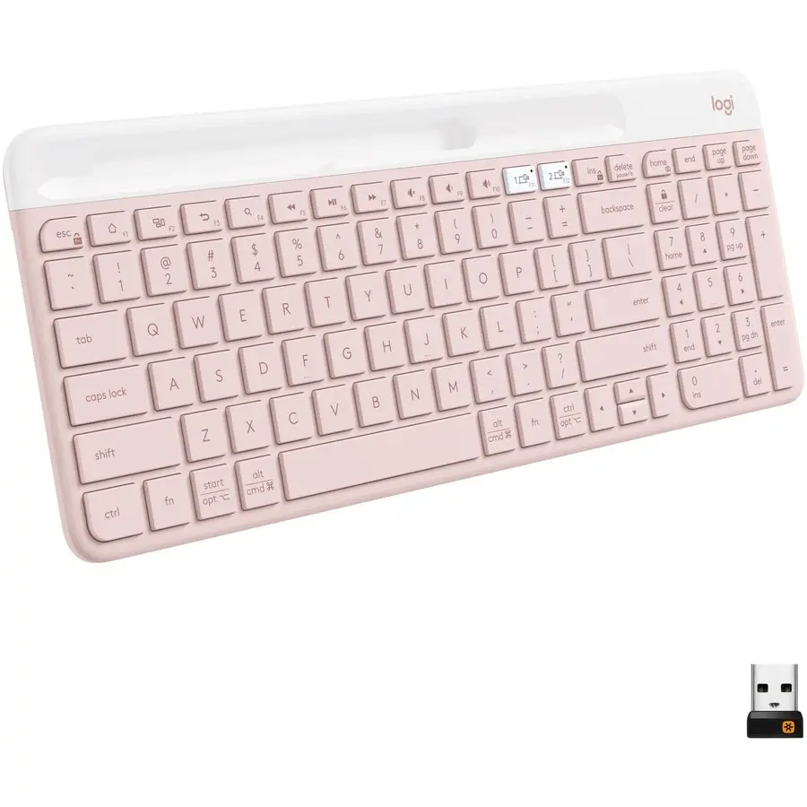 Logitech K585 Slim Multi-Device Wireless Keyboard, Rose