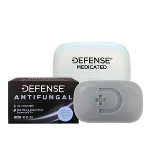 Defense Soap Antifungal Bar Soap - Charcoal & Eucalyptus Body Wash - Body Care Comfort Cleansing Case Skin Repair Daily
