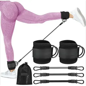 FitnessAnkle Resistance Bands, Ankle Bands for Working Out with Cuffs, Ankle Resistance Band, Glutes Workout Equipment, Butt Exercise Equipment for Women Legs and Glutes.