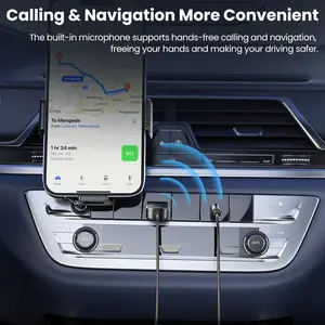 Car Bluetooth Adapter Dual Port Car Charger Combo Kit Cigarette lighter one to two adapters Intelligent car power solution