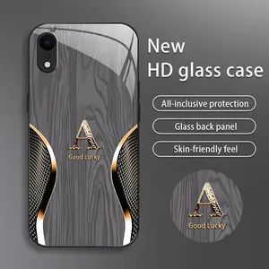 Suitable for [iPhone Xr] Brand new premium phone case, drop-proof and fingerprint-resistant，sophisticated and minimalist design, with 26 English letters to choose from YM99
