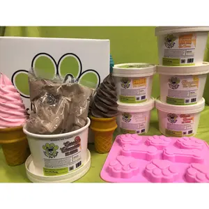 Chocolate "Carob" Flavored Frozen Doggie Ice Cream Mix - Just add water and freeze!