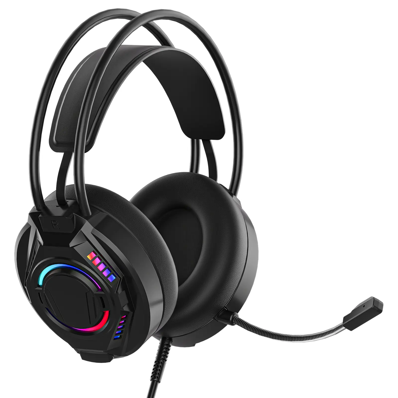 Immersive Surround Sound Gaming Headset, Noise-Canceling Mic, RGB LED for PS5,PS4, Xbox Series X/S,PC, Mobile