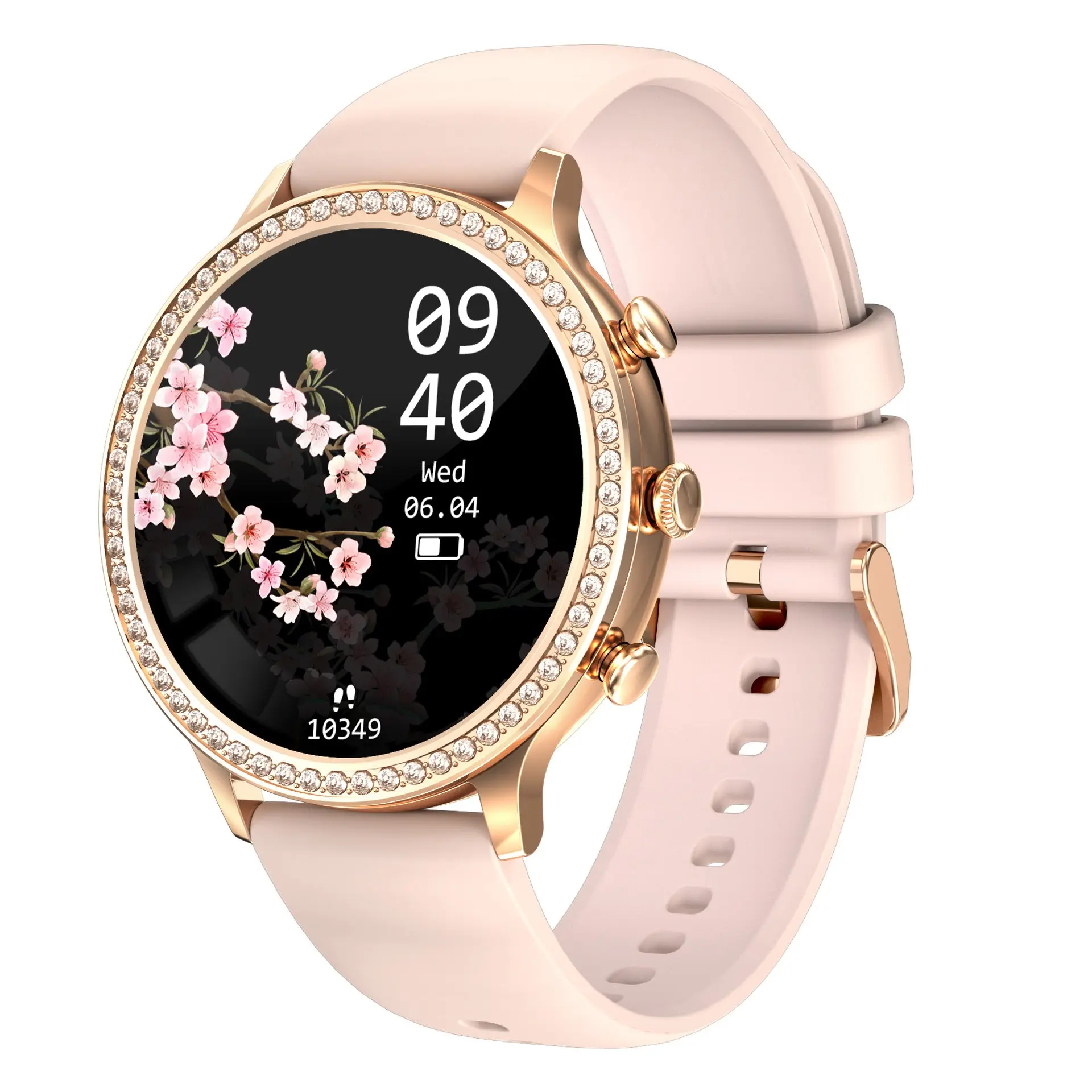 Women's Aluminium Alloy Magnetic Wearable Smart Silicone Watch - Bluetooth Call, Touchscreen, Chargeable, Button-Operated, Includes 1 Charging Cable & Packaging Box (Smart Wearable Devices Category)