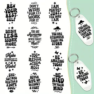 UV DTF 60 Pictures Per Set Of Decorative Transfer Paper Popular Words Waterproof Motel keychain Hospital Gifts And Crafts