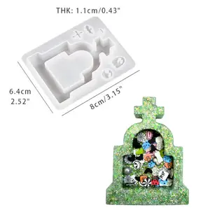 Grave Stone Shaker Mold with Pre-cut Film