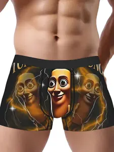 Tung Tung Sahur Italian Brainrot Underwear Cool Design Stretchy Boxer Briefs