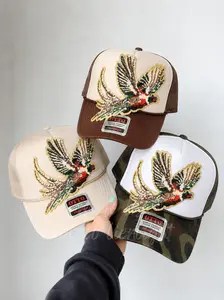 Sequin Pheasant Bird Otto Trucker Hat