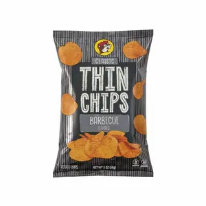 Buc-ee's Classic Thin Chips Barbecue Bold Smoky Flavor Thin & Crispy High-Quality Potatoes Perfect for Tailgating Snacking 2 oz Bag - Salt