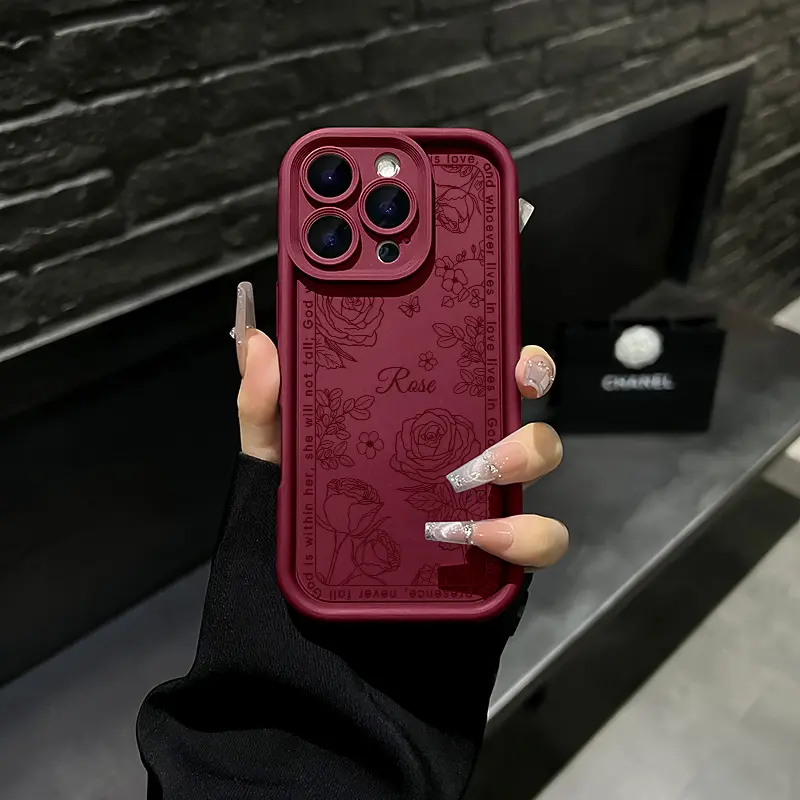 Romantic Garden Roses Smartphone Casing for iPhone 11 to 17 Pro Max, Ultra Slim Shockproof Protective Mobile Phone Accessories for Rose Lovers, Lightweight Durable iPhone Series Cover with Premium Color Options