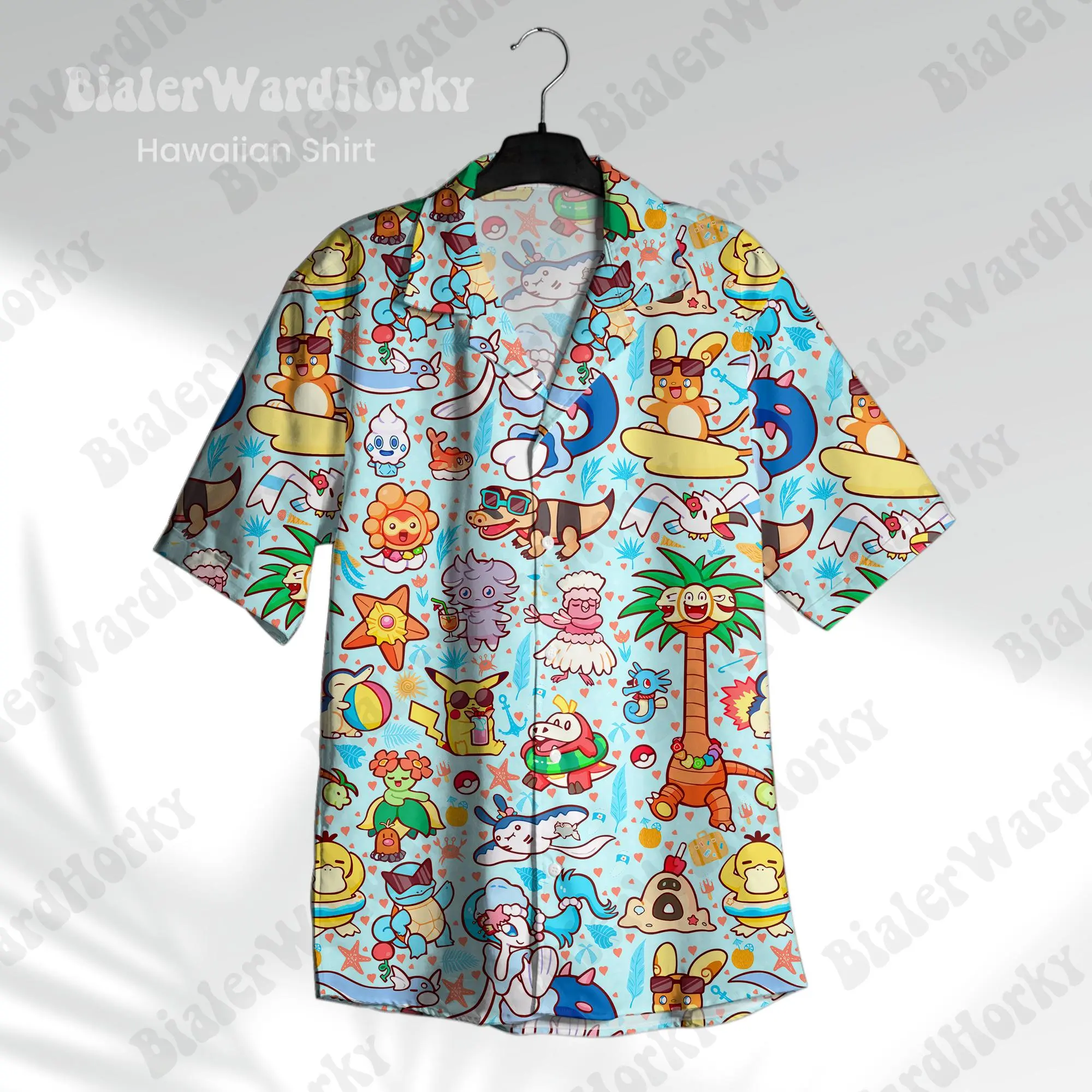 Anime Hawaiian Shirt: Tropical Aloha Summer Shirt HG