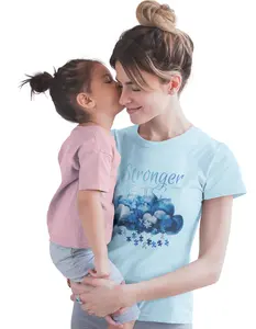 Autism Awareness T-Shirt For Women, Stronger Than the Storm Christian Shirt, Psalm 93:4