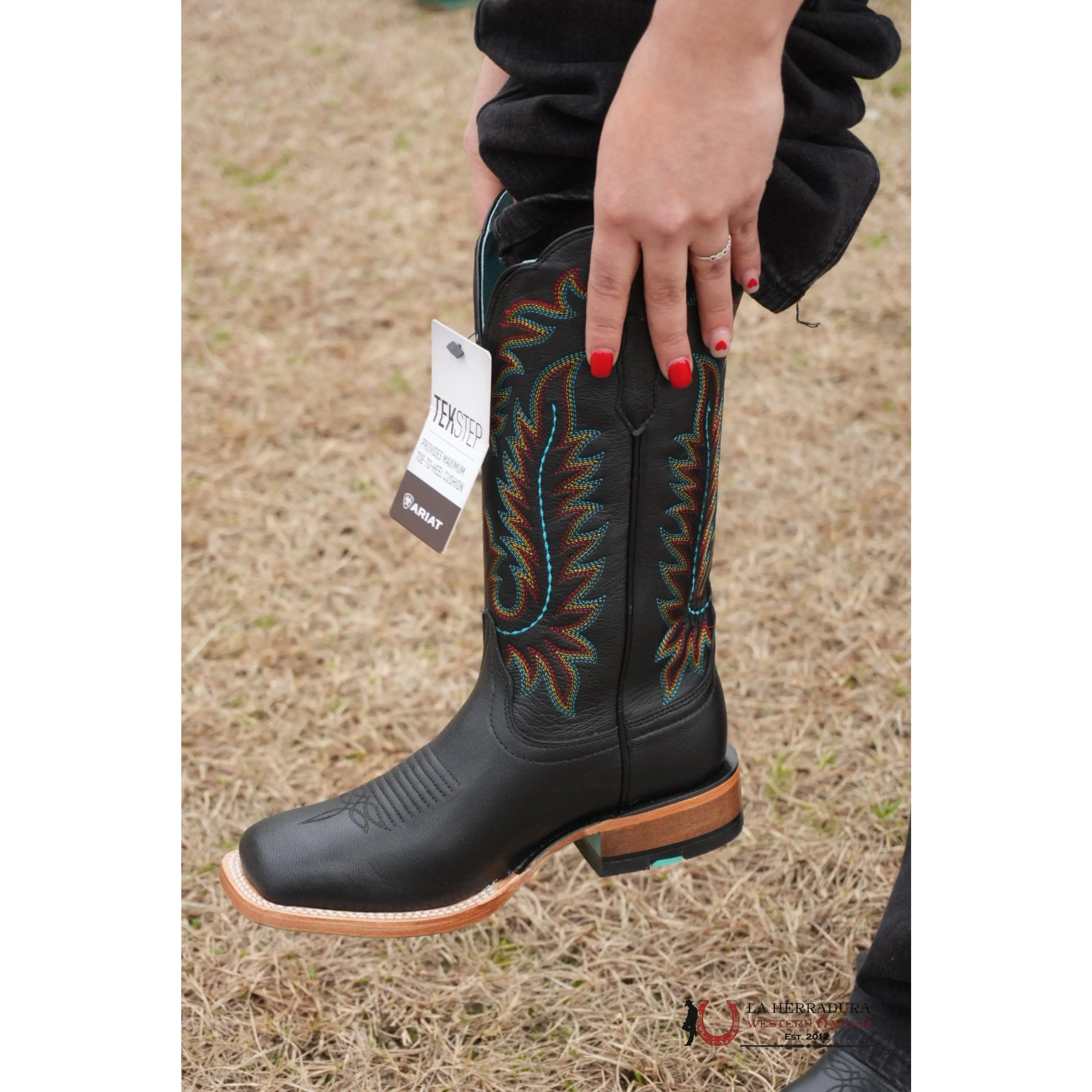 WOMENS ARIAT FRONTIER TULLY OBSIDIAN BOOTS 10061180
