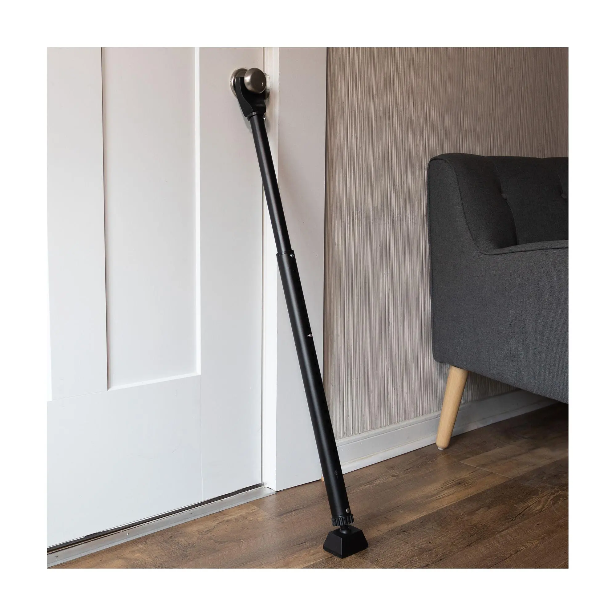 Stalwart 2-in-1 Home Security Bars 2PK Adjustab le Door Stoppe Stalwart 2-in-1 Home Security Bars 2PK Adjustab le Door Stoppe