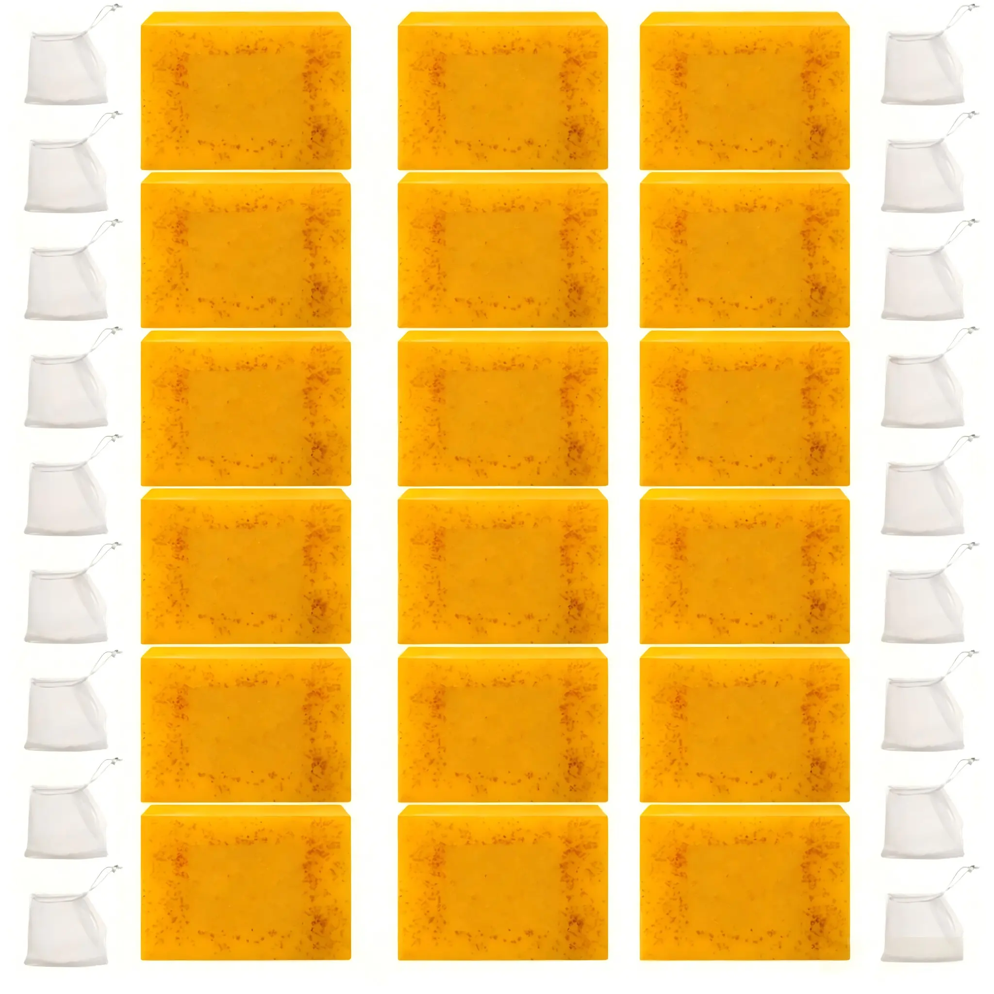 18-Pack Turmeric Soap, Deep Cleansing Soap, Moisturizing Soap for Face & Body, Body Wash & Bar Soap for Men and Women