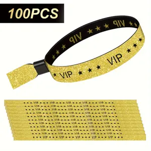VIP Wristbands for Events - 100pcs - Durable Fabric, Craft & Supplies