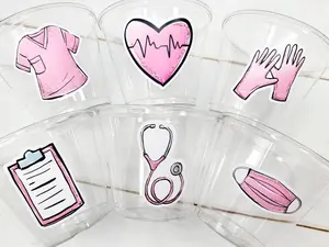 NURSING PARTY CUPS - Doctor Party Cups Nurse Party Cups Nursing Party Rn Party Decorations Medical School Party Nurse Graduation Party Meds