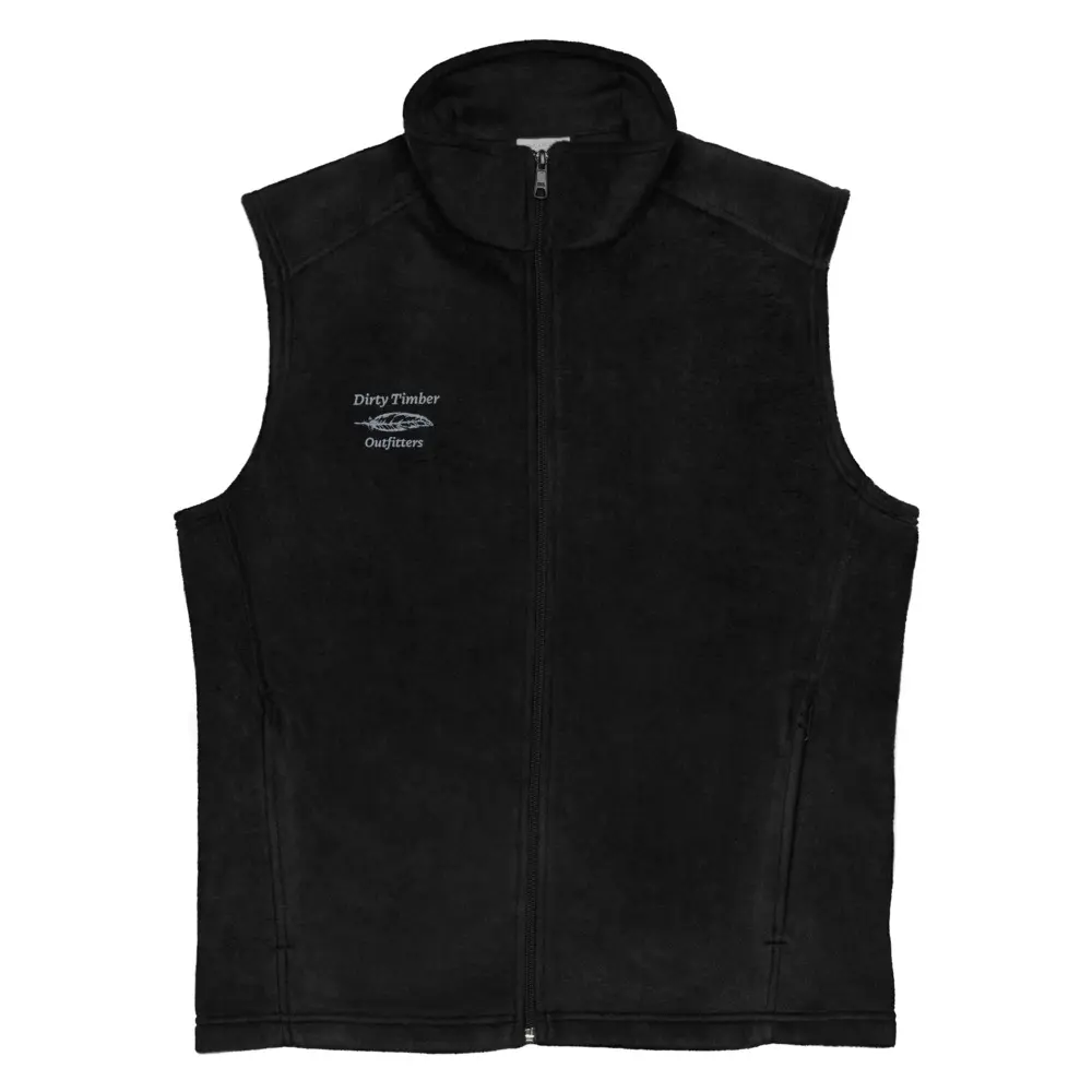Men’s Columbia fleece vest, Duck Feather, Dirty Timber Outfitters Vest
