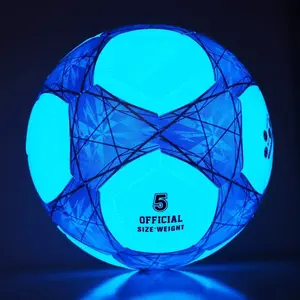 Light Up Soccer Ball Glow in The Dark Soccer Ball Size 3/4/5 with  and Pump Ball for Men Youth and Adult Night