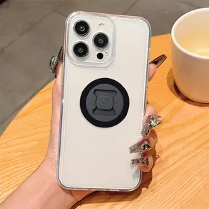 Clear Phone Case with Camera Lens Protector, Anti-drop Cellphone Protective Case, Shockproof Mobile Phone Cover for iPhone 16 15 14 13 12 11 Plus/Pro/Pro Max