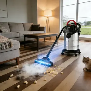 SAVEYOUR 8 Gallon 6 Peak HP 3-in-1 Wet Dry Vac with Blowing Function for Floor Upholstery Gap Car Cleaning Black