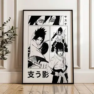 Sasuke Uchiha Poster, Naruto Wall Art, Naruto Shippuden Anime Poster