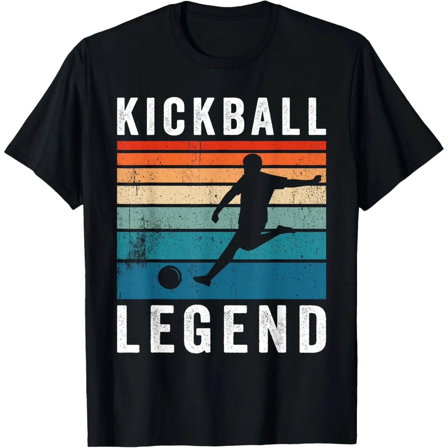 Kickball Legend Funny Kickball Player Retro Kickball T-Shirt,Made in USA