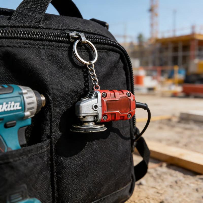 2-in-1 Makita-inspired mini grinder keychain accessory