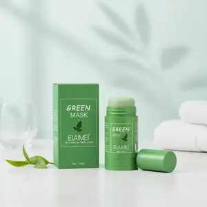Elaimei Tea Mask Stick 40g/PC, Hydrating Oil Control Deep Cleansing Pore Tightening, Smooth Fine Texture, Easy to Apply, Moisturizing Facial Mask