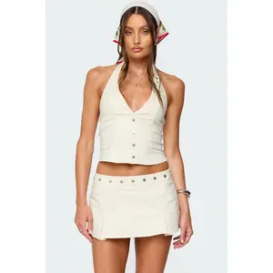 Keli Buckle Halter Top