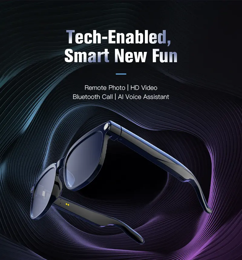Smart Glasses with 8MP Photochromic Lenses ,Button Touch Adjustment for Travel Outdoor Adventures Hands-Free Photography 160+Languages Real-Time Translation Bluetooth Wireless Wearable Video Recording UV Protection Sunglasses, Smart Glasses Camera, Multif