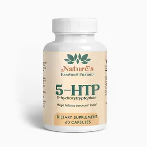 Increase serotonin levels with 5-HTP dietary supplements, 60 Capsule Edible Fitness