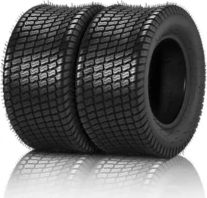 TUFFIOM 24x12.00-12 Lawn Mower Tires Set of 2, 8PR Turf Tire Lawn & Garden Tires, Compatible With Most Lawn & Garden Utility Vehicles, Tubeless