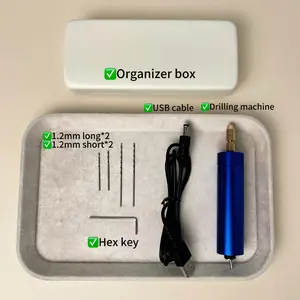 Electric Resin Drill Set for DIY Beaded Pens Keychains Jewelry Making