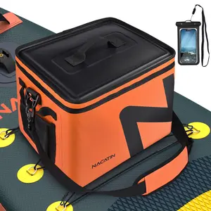 【Valentine's Day gifts】Paddle Board Cooler - Detachable Waterproof SUP Cooler Bag with Straps & Bottle Opener, for Inflatable Paddle Boards & Beach & Camping, 30 Cans Capacity, 1" Thick, 5 Insulation Layers