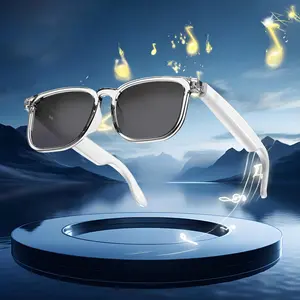 Senbono Smart Glasses, Multifunctional Touch Control Wireless Glasses, Intelligent Glass, BT Smart Sunglasses for Women & Men