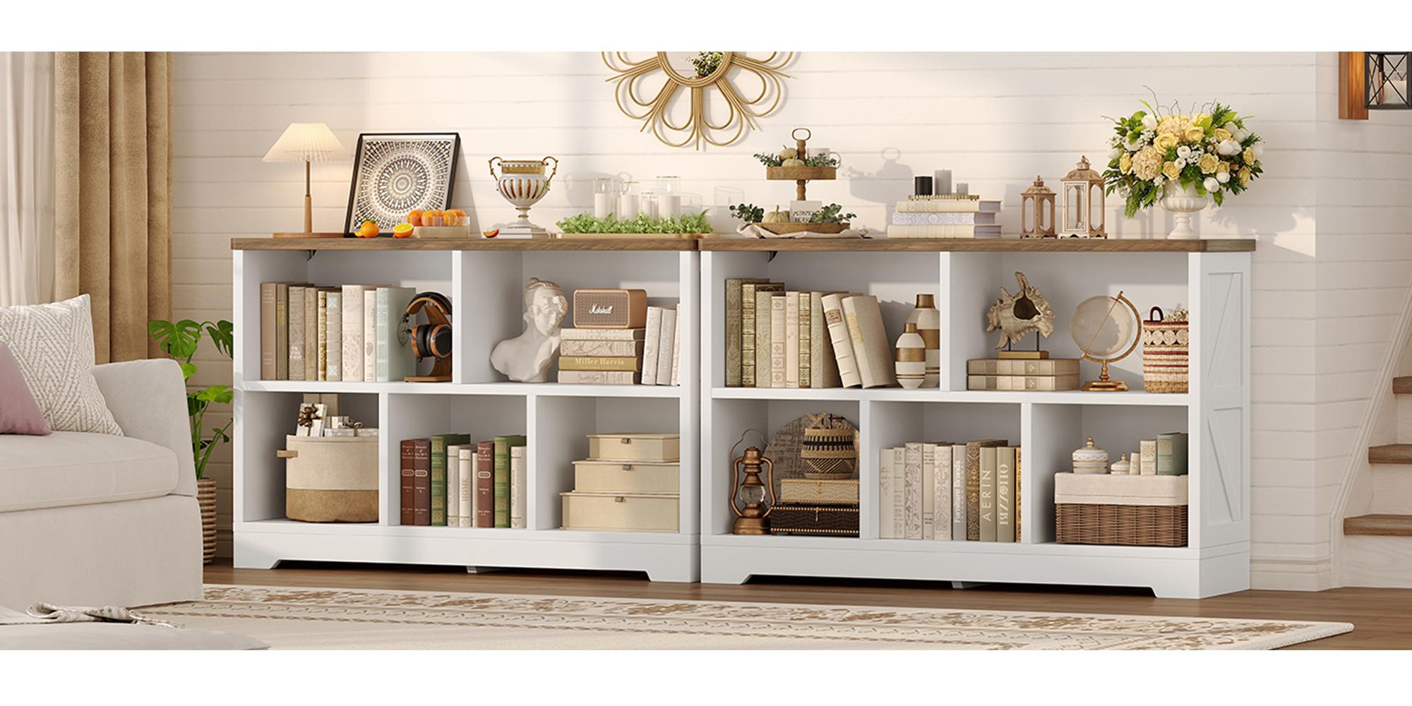 Fabiula Tier Bookshelf - Modern Bookshelf with Storage, Ideal for Books and Decor for Study Room, Functional Design