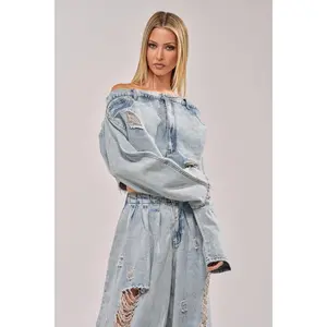 CAMILLE DENIM BLOUSE