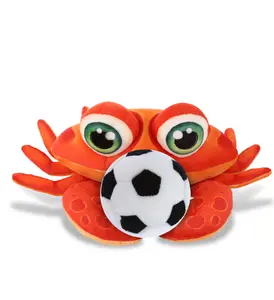 PLUSH BUDDIES - RED CRAB WITH SOCCER PLUSH